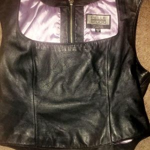 100% Leather Top
